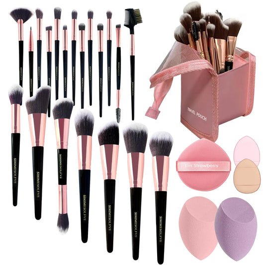 23Pcs Eye & Face Makeup Brush Set